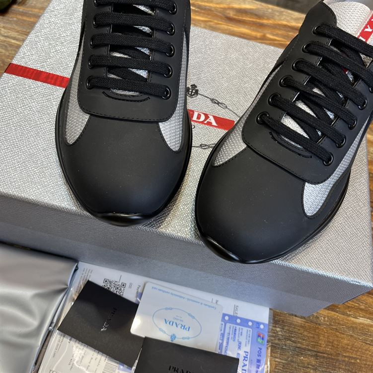 PRADA AMERICA’S CUP SOFT RUBBER AND BIKE FABRIC SNEAKERS – PRS045
