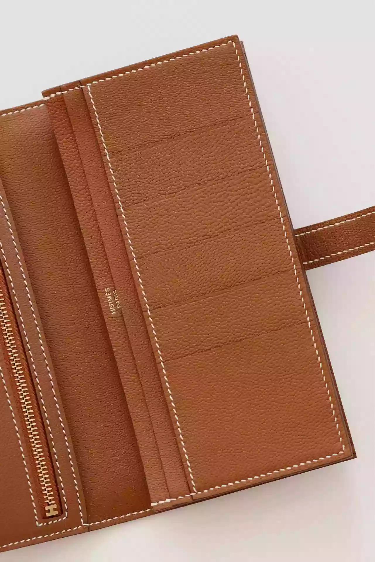 Hermes Bearn Long Wallet in Gold Matte Alligator Leather – HW164