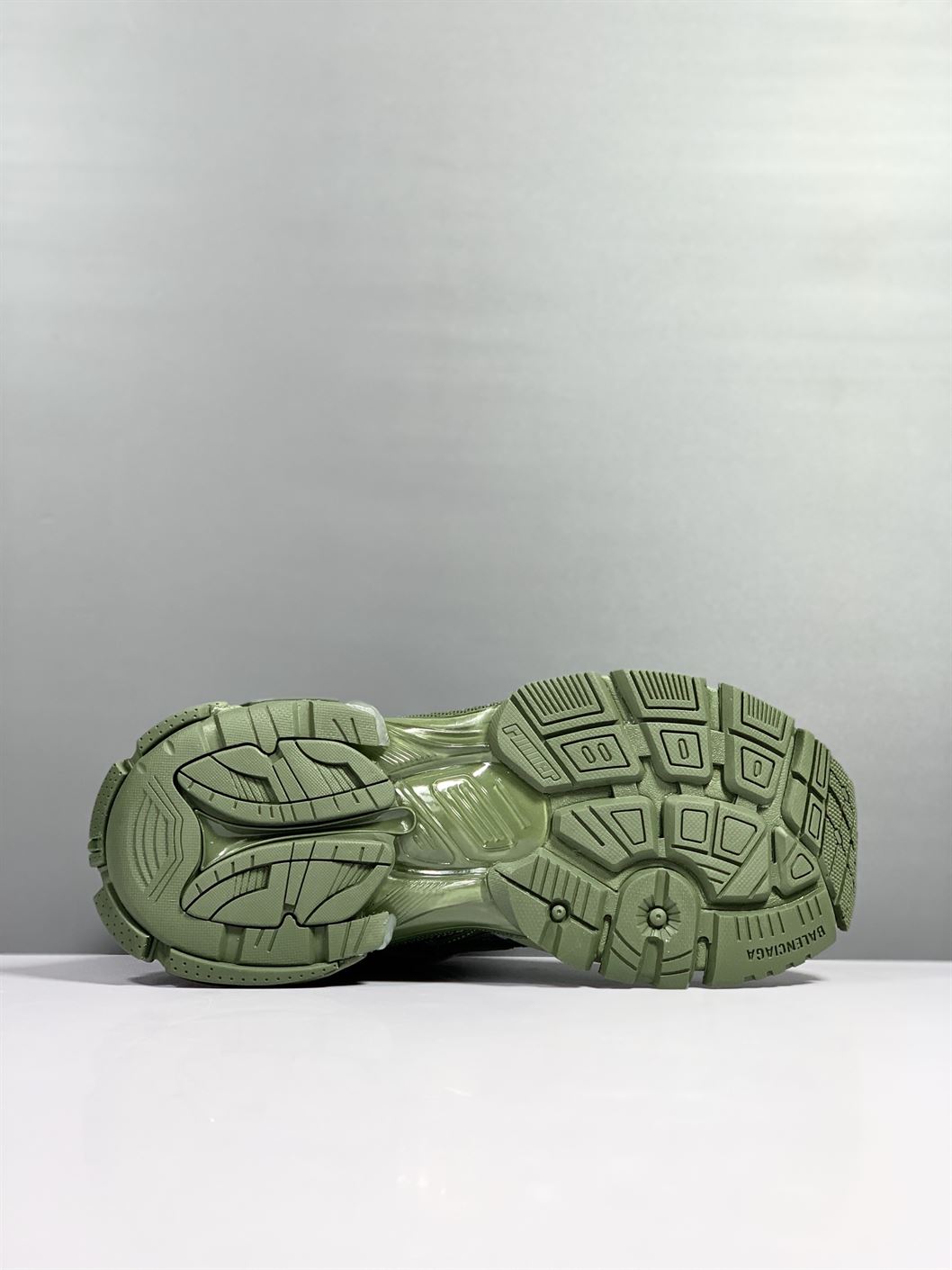 BALENCIAGA RUNNER TRAINERS IN DARK GREEN MESH AND NYLON – BLA025