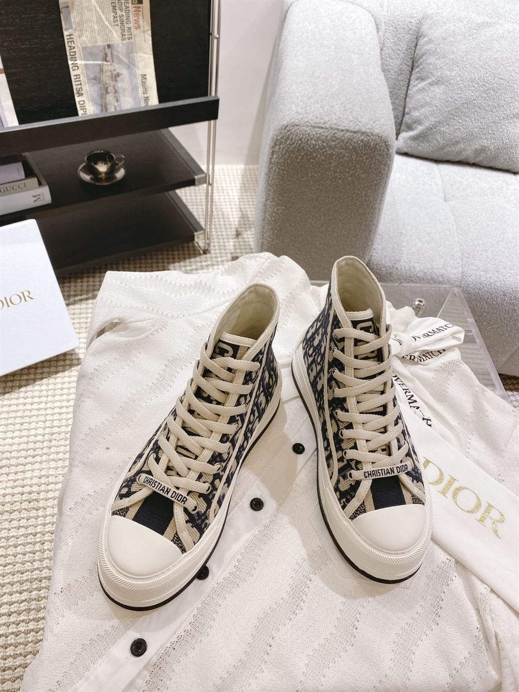 DIOR WALK’N’DIOR HIGH-TOP PLATFORM SNEAKER – DO115