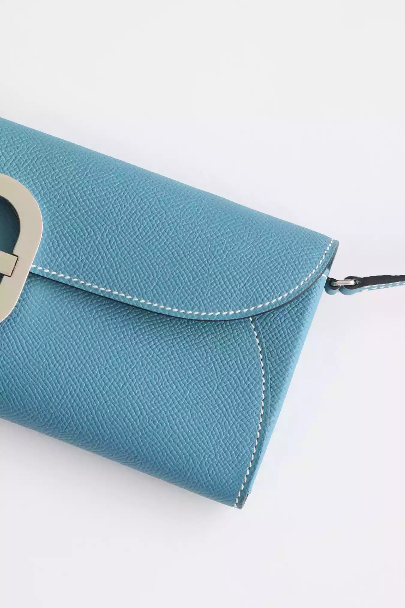 Hermes Maillon To Go Wallet in Blue Jean Epsom Calfskin – HW175