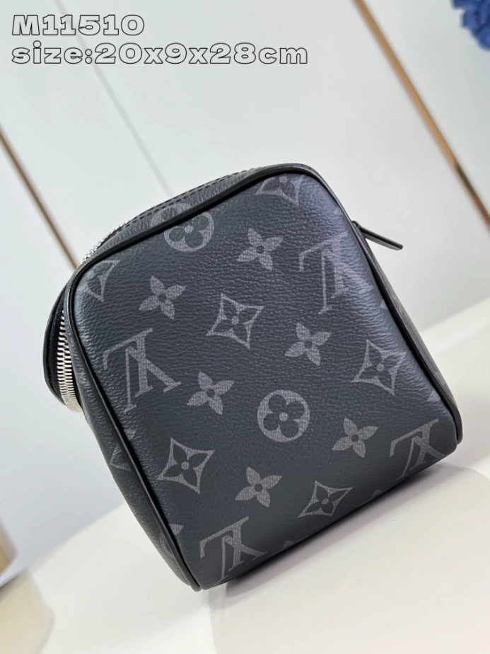 Louis Vuitton Toiletry Bag Black Monogram Eclipse Canvas – LW151
