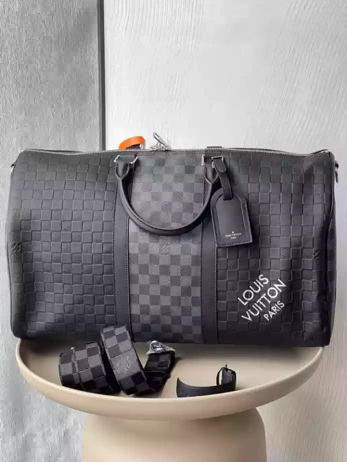 KEEPALL BANDOULIERE 50 BAG BLACK GRAPHITE N40443 – LW367