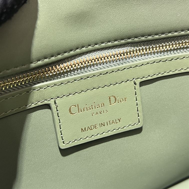 DIOR MEDIUM DIOR CARO BAG GREEN QUILTED MACROCANNAGE CALFSKIN – DOB064