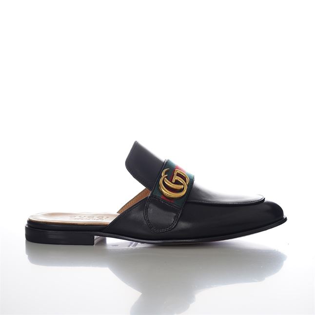 GUCCI BLACK PRINCETOWN SLIPPERS – GL033