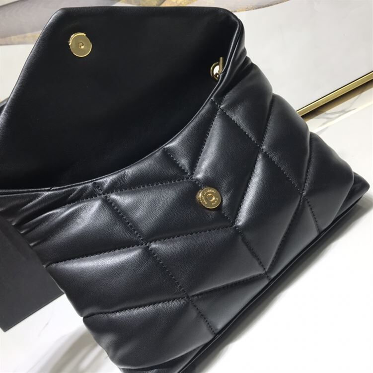 YSL LOULOU PUFFER SHOULDER BLACK BAG – YB011