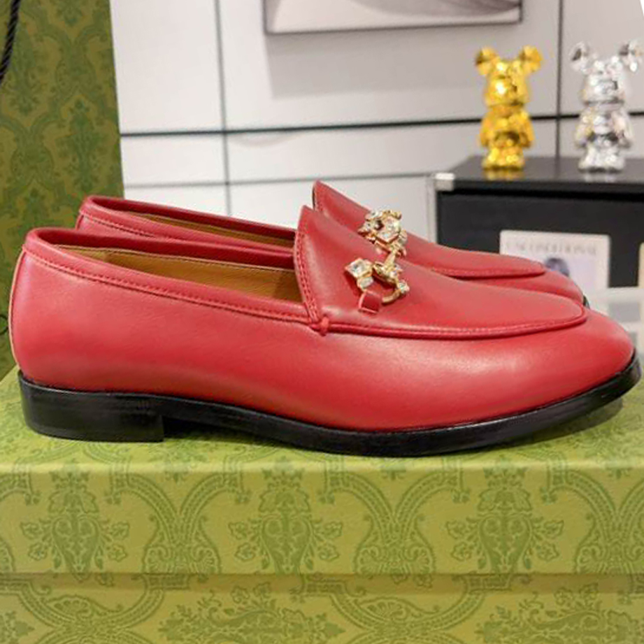 Gucci Jordaan Red Loafer – GL069