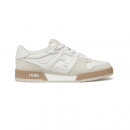 FENDI MATCH LOW-TOP SNEAKERS IN WHITE SUEDE – FDS004