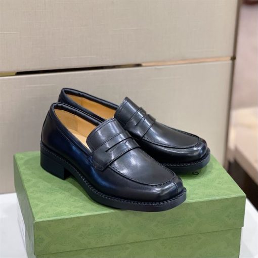 GUCCI LEATHER LOAFER IN BLACK – GL048