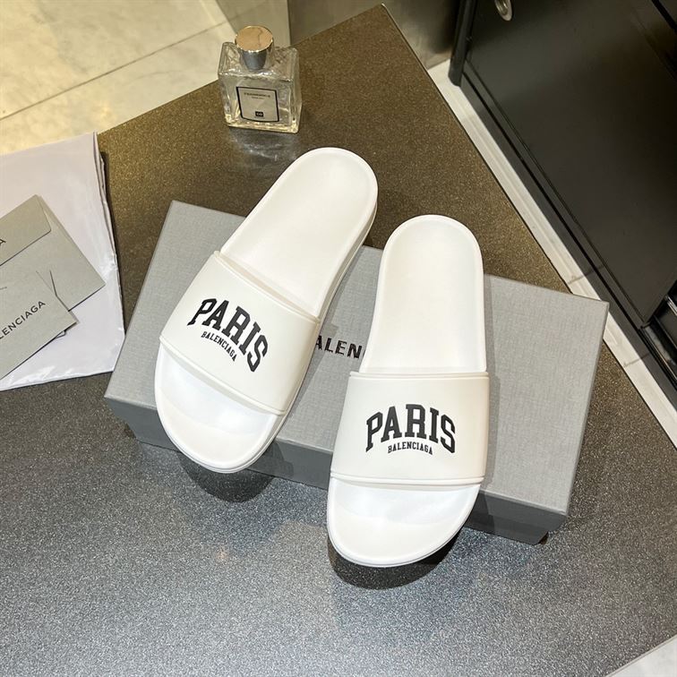 BALENCIAGA CITIES PARIS POOL SLIDE SANDAL – BBD007