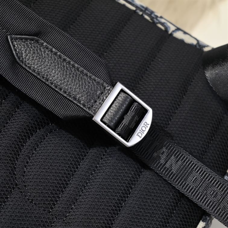 DIOR EXPLORER BACKPACK BEIGE AND BLACK OBLIQUE JACQUARD – DIO021