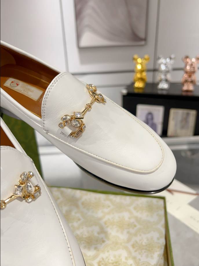 Gucci Jordaan White Black Loafer – GL070