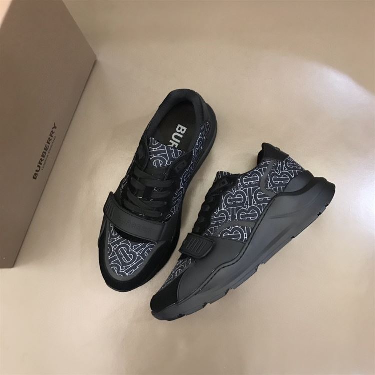 BURBERRY MONOGRAM PRINT NYLON SNEAKERS – BBR002