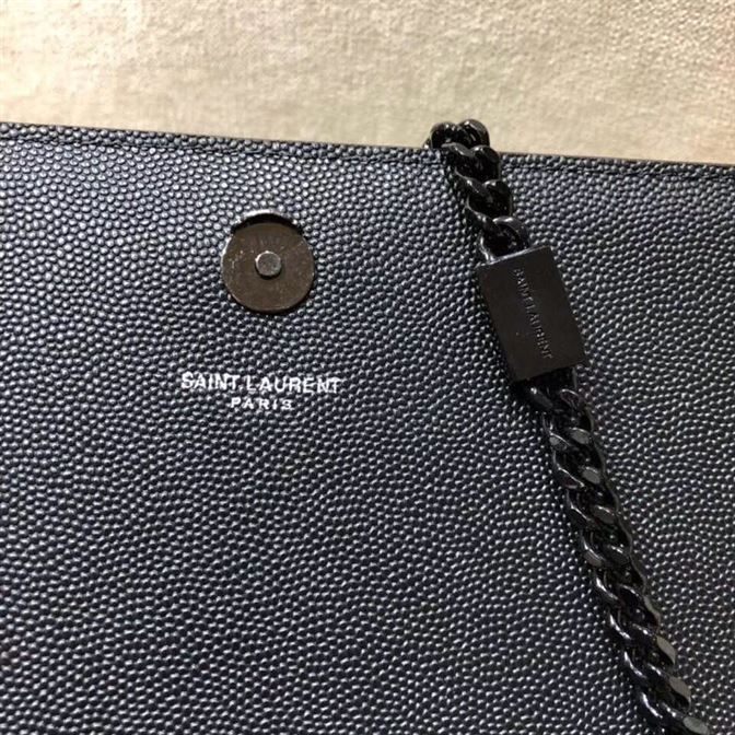 YSL KATE MEDIUM CHAIN BAG IN GRAIN DE POUDRE EMBOSSED LEATHER – YB037