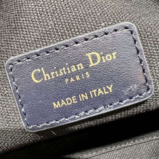 DIOR CARO D-COSY BAG BLUE DIOR OBLIQUE JACQUARD – DOB089