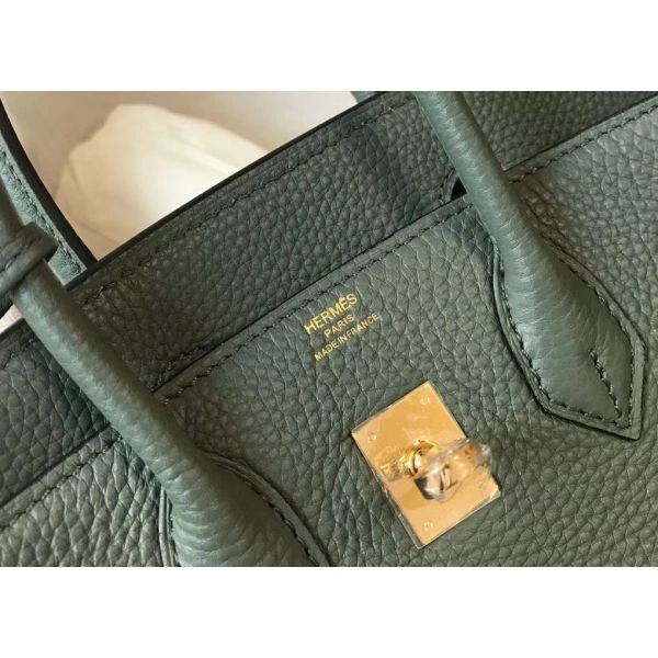 Hermes Birkin 25cm Bag In Vert Amande Clemence Leather GHW – HW008