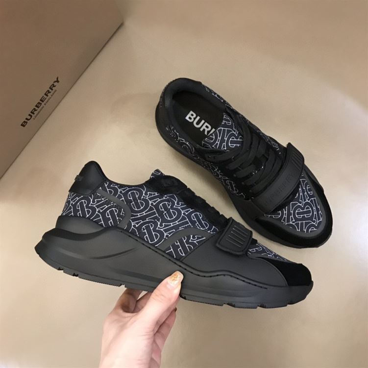 BURBERRY MONOGRAM PRINT NYLON SNEAKERS – BBR002