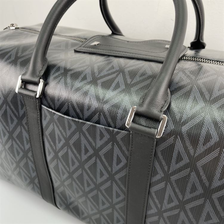 DIOR LINGOT 50 BAG BLACK CD DIAMOND CANVAS – DIO009