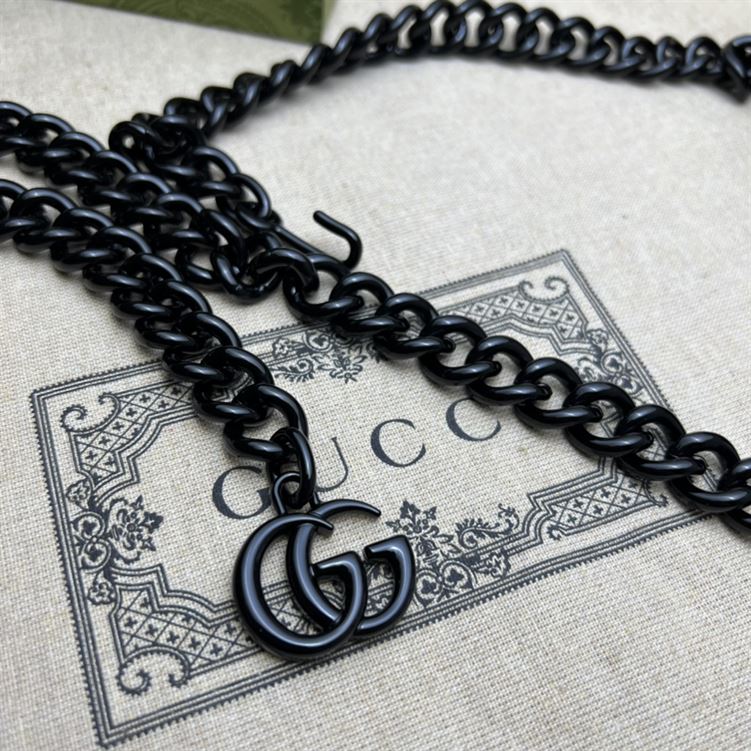 GUCCI MARMONT BELT BAG IN BLACK LEATHER – GB17