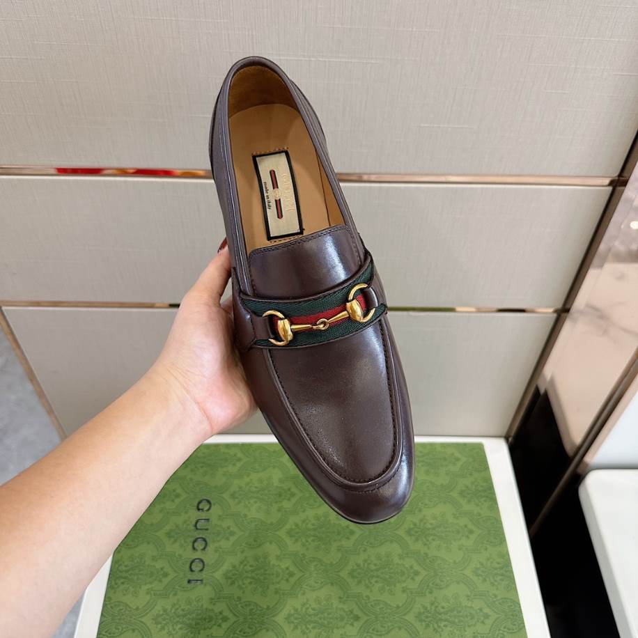 Gucci Men Horsebit Brown Loafer – GL089