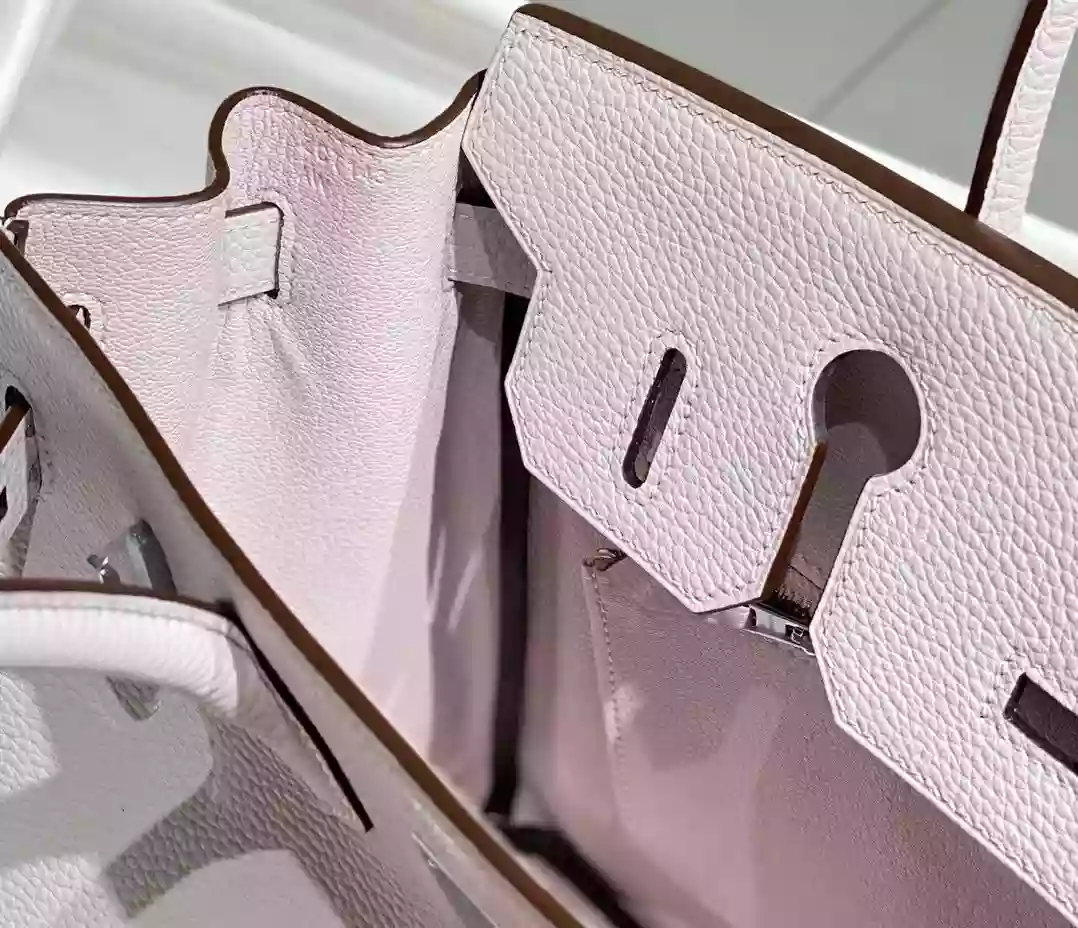 Hermes Birkin 30cm Bag In Mauve Pale Clemence Leather PHW – HW019