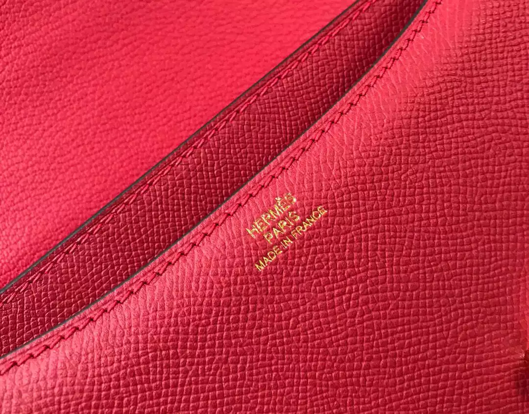 Hermes Red Constance MM 24cm Epsom Leather Bag – HW039