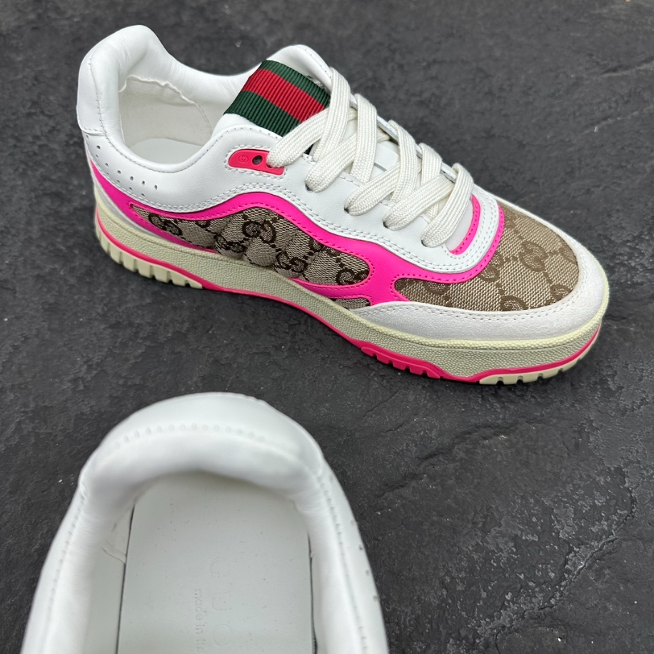 Gucci Wmns Re-Web Sneaker ‘GG Canvas – Beige Fuchsia’ – GCC156