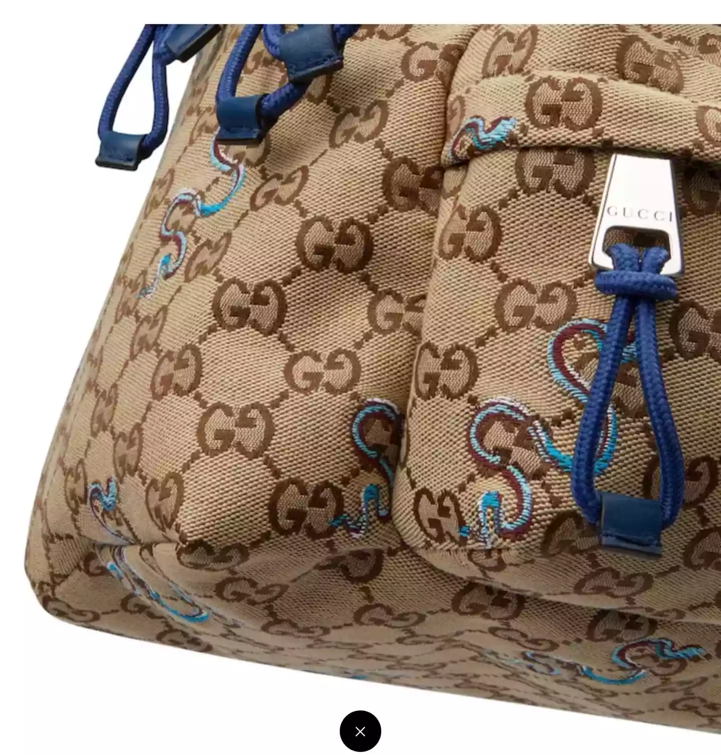 Men’s Natural Medium Backpack With Embroidery – BG073