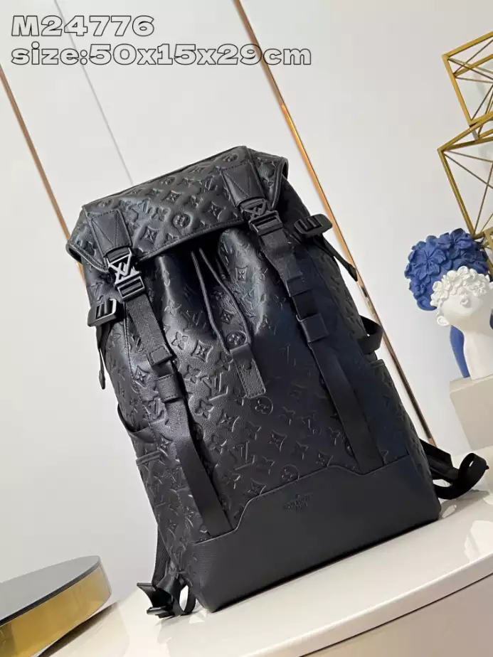 Louis Vuitton Getaway Backpack Black Monogram Shadow Calfskin – LW153