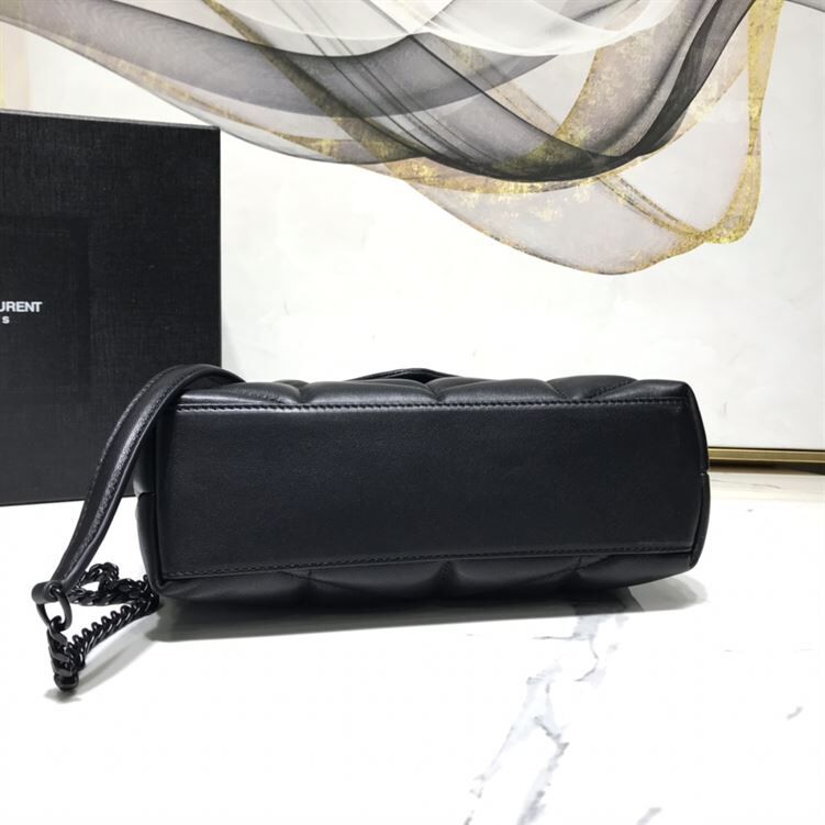 YSL LOULOU PUFFER SHOULDER BLACK BAG – YB010