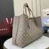 GUCCI GG CANVAS EMBLEM MAXI TOTE BAG BEIGE/BROWN 2025 – BG111