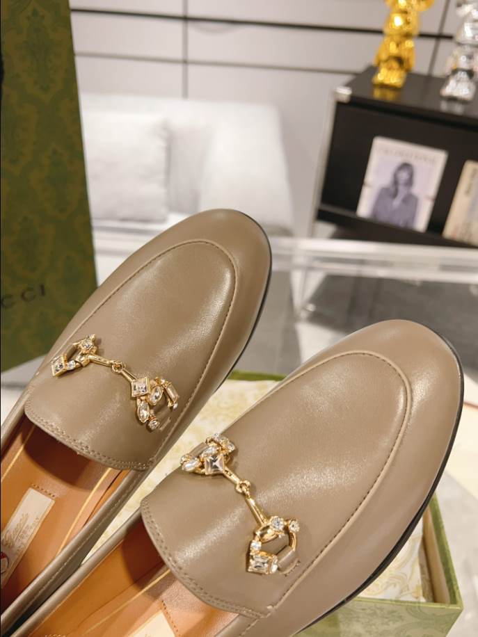 Gucci Jordaan Brown Leather Loafer – GL073