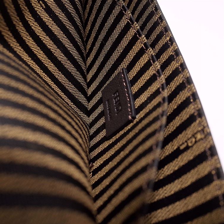 FENDI WALLET ON CHAIN WITH POUCHES BLACK MINI BAG – F054