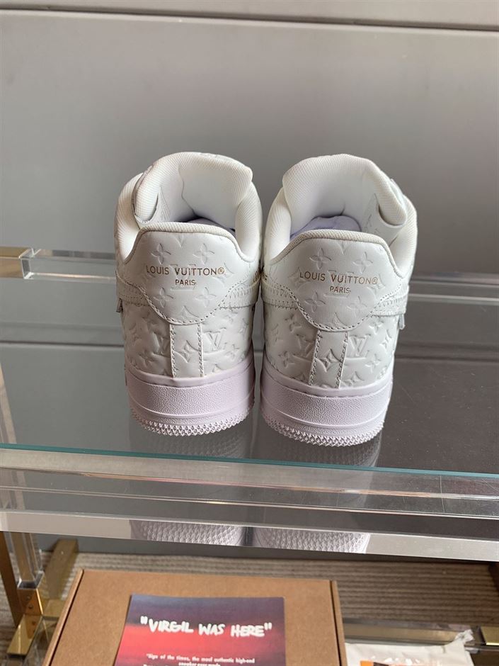 NIKE AIR FORCE 1 LOUIS VUITTON TRIPLE WHITE – LVS109