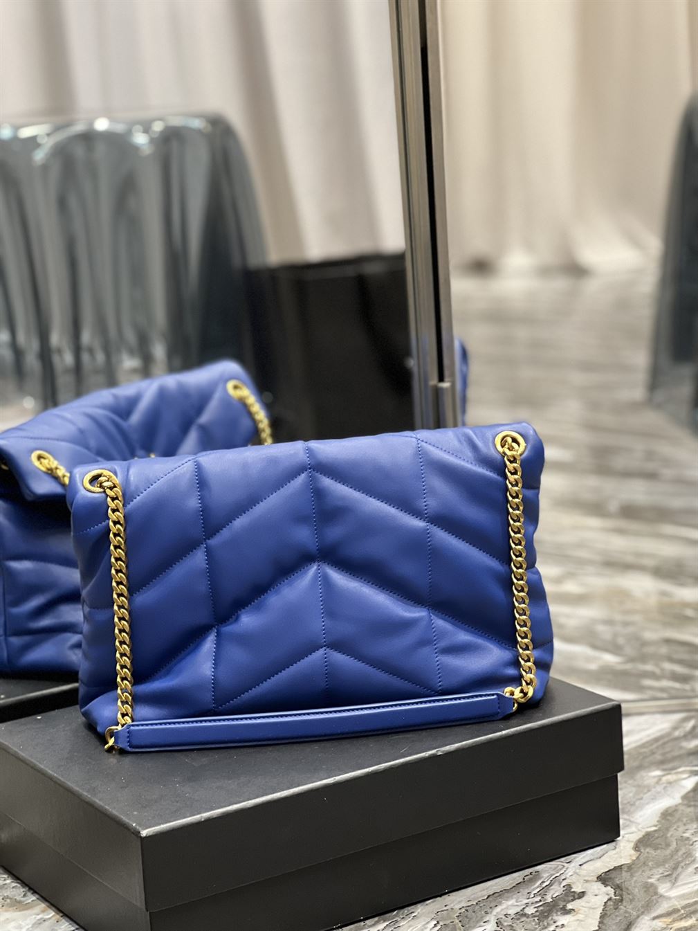 YSL PUFFER TOY BLUE BAG – YB021