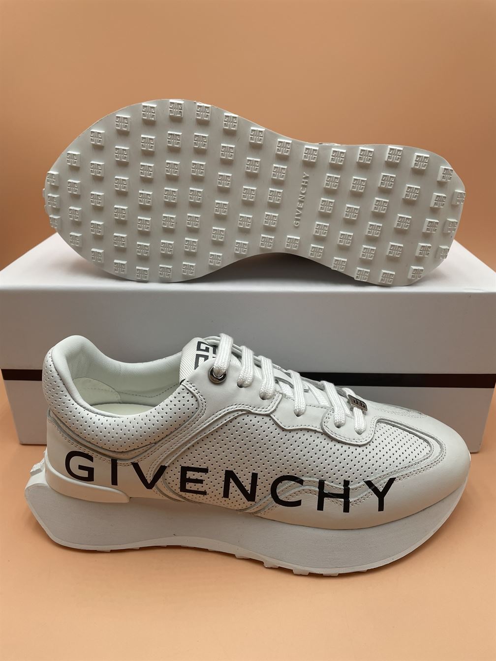 GIVENCHY RUNNER SNEAKERS IN PERFORATED LEATHER – GVC006