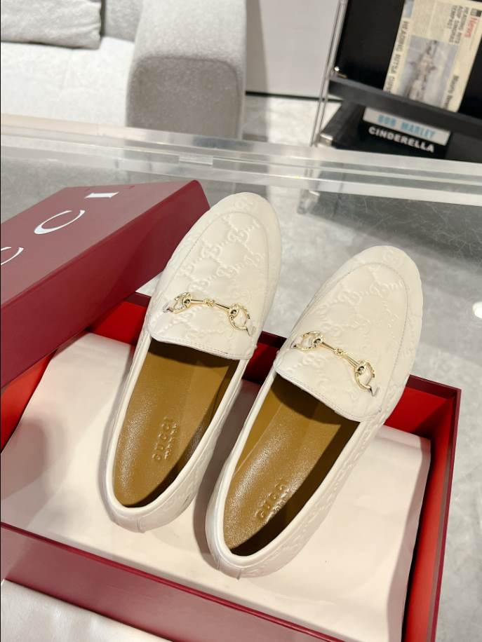 Gucci Horsebit White GC Monogram Loafer – GL063