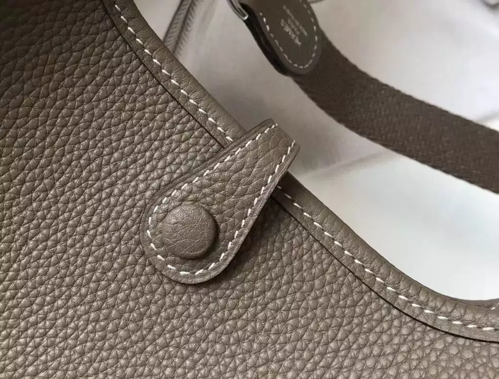 Hermes Evelyne III TPM Bag In Taupe Clemence Leather – HW053