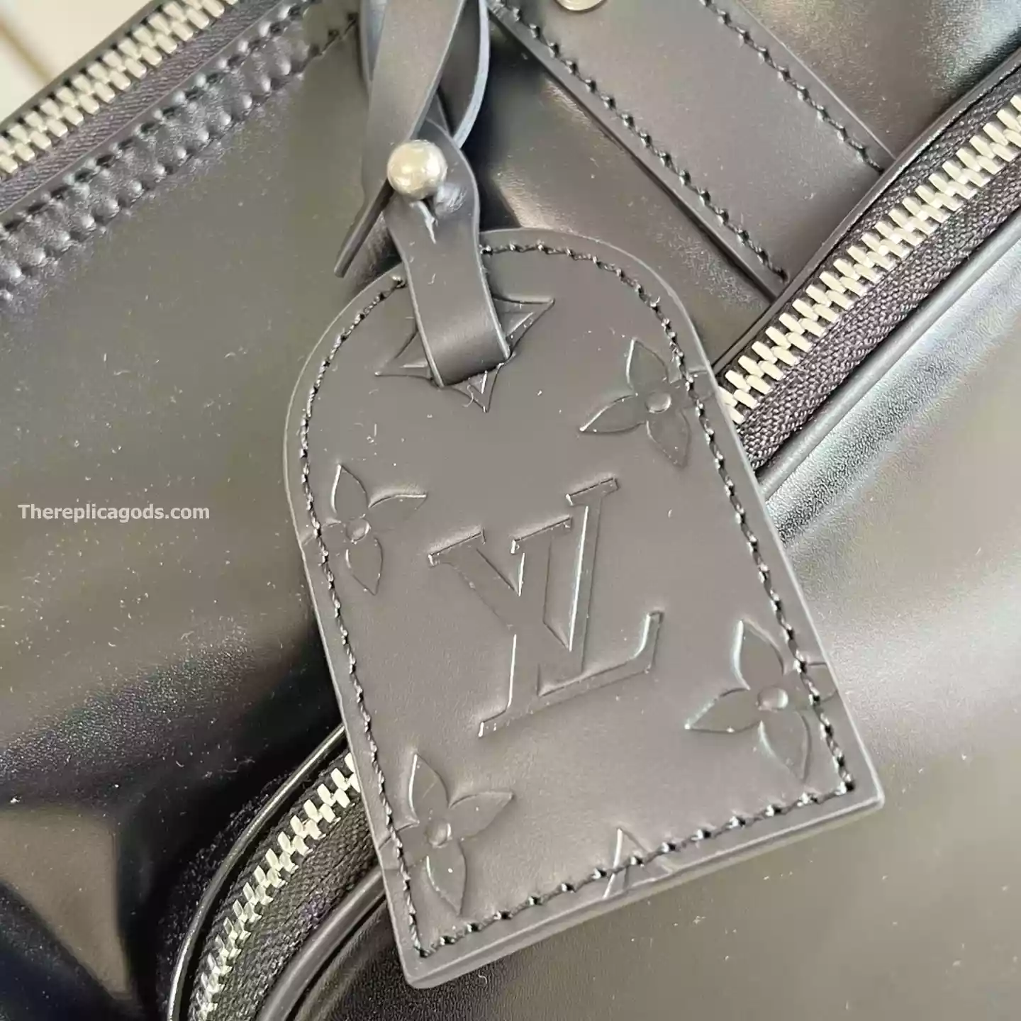 KEEPALL CARGO BANDOULIERE 50 BAG BLACK CALF LEATHER – LW308