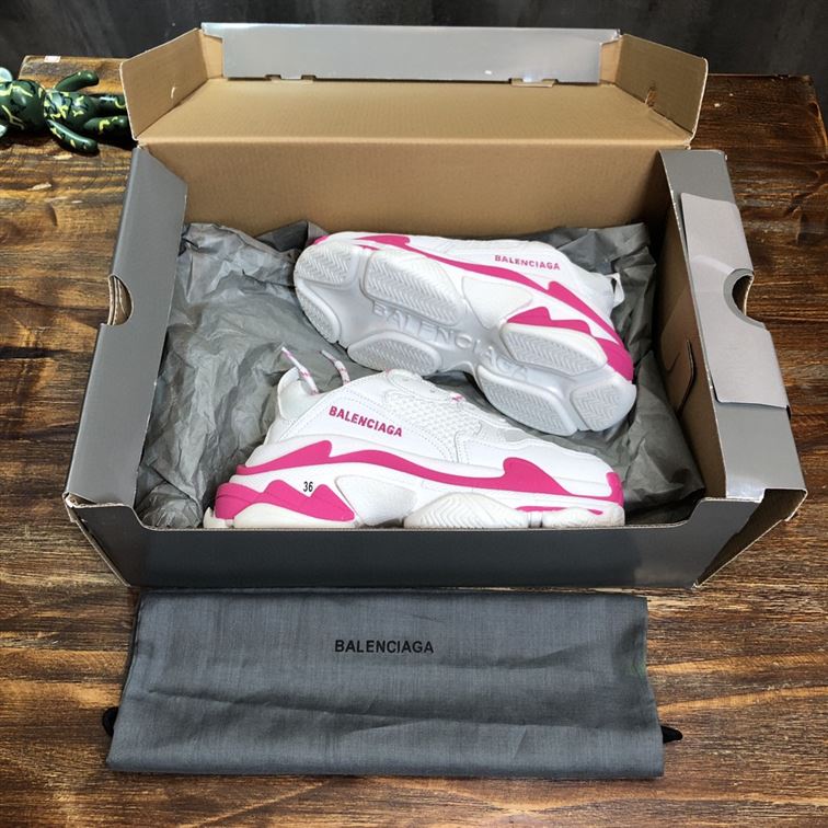 BALENCIAGA TRIPLE S 1.0 IN WHITE AND PINK – BLA023