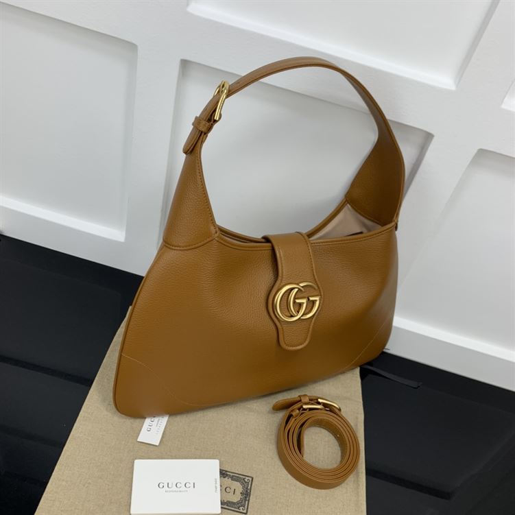 GUCCI APHRODITE MEDIUM SHOULDER BAG IN BROWN LEATHER – GB44