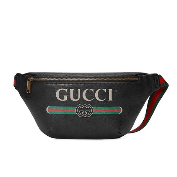 GUCCI LOGO-PRINT LEATHER BELT BAG – BG009