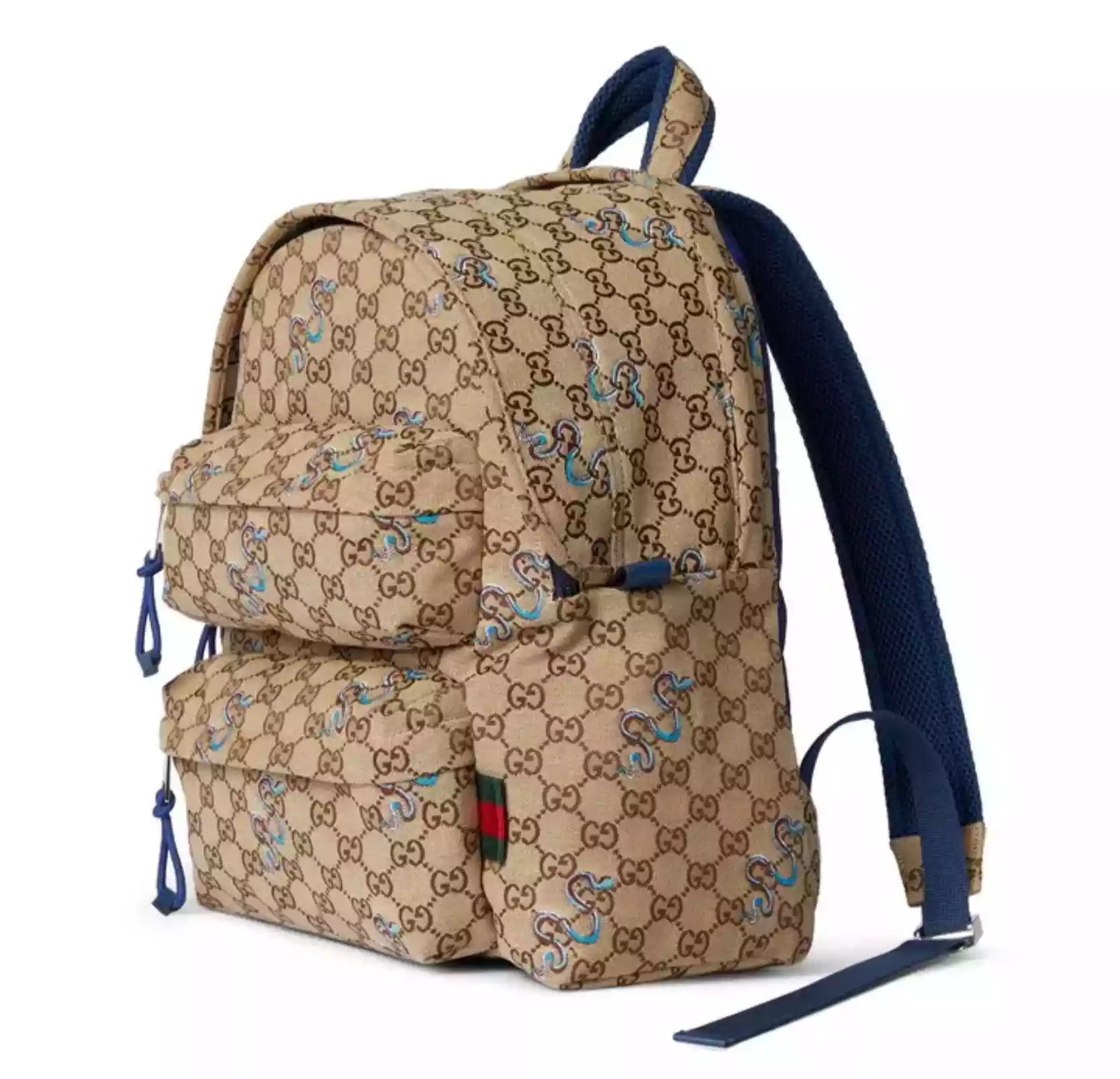 Men’s Natural Medium Backpack With Embroidery – BG073