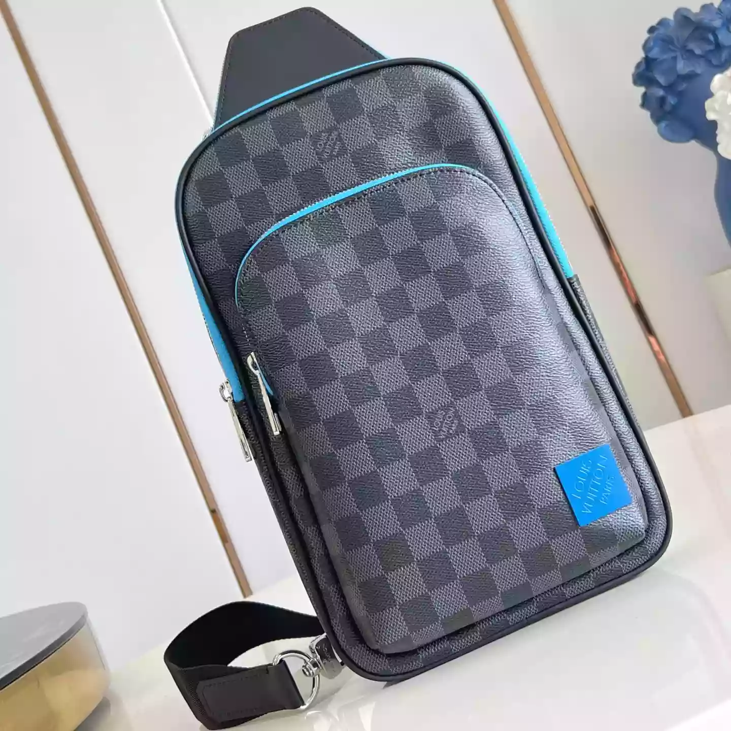 AVENUE BAG INDIGO BLUE DAMIER GRAPHITE N00086 – LW272