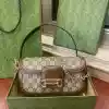 GUCCI HORSEBIT 1955 SMALL SHOULDER BAG IN GG CANVAS AND LEATHER BEIGE/BROWN 2025 – BG109