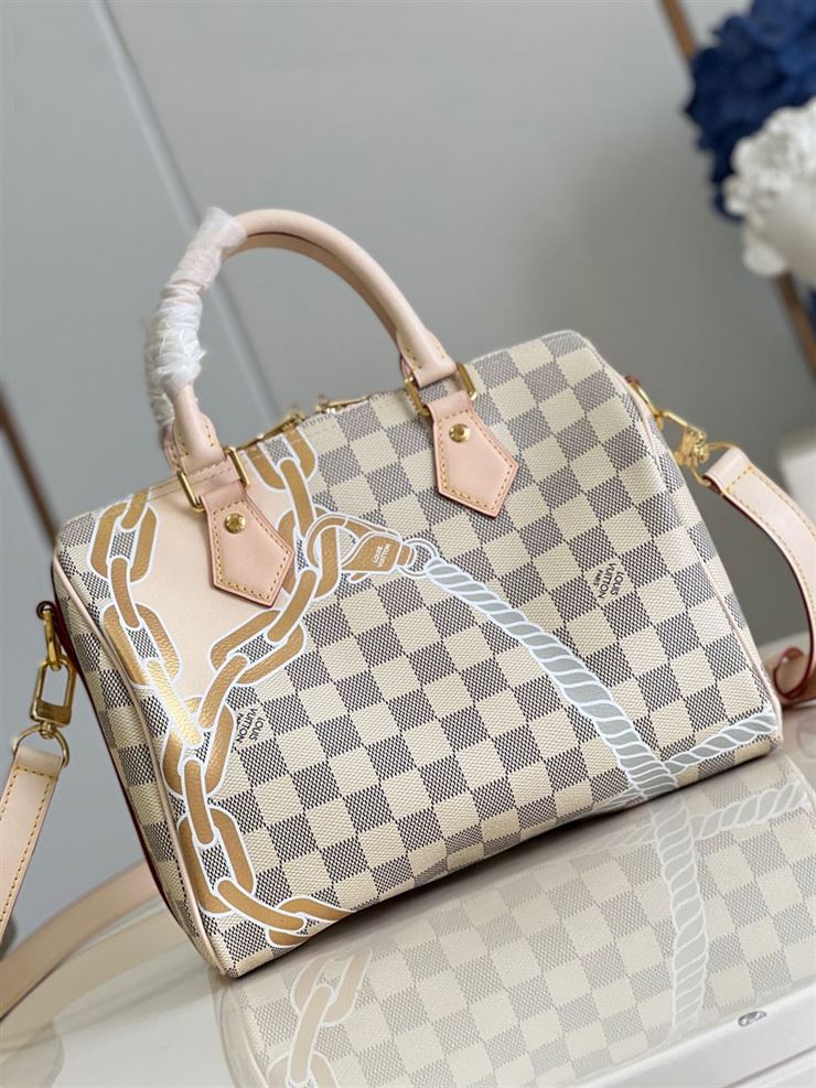 LOUIS VUITTON SPEEDY BANDOULIERE 25 DAMIER AZUR CANVAS – LW117