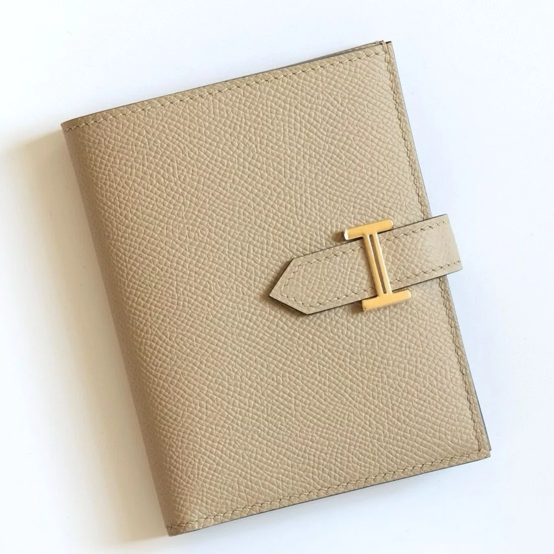 Hermes Bearn Compact Handmade Wallet in Trench Epsom Calfskin – HW138
