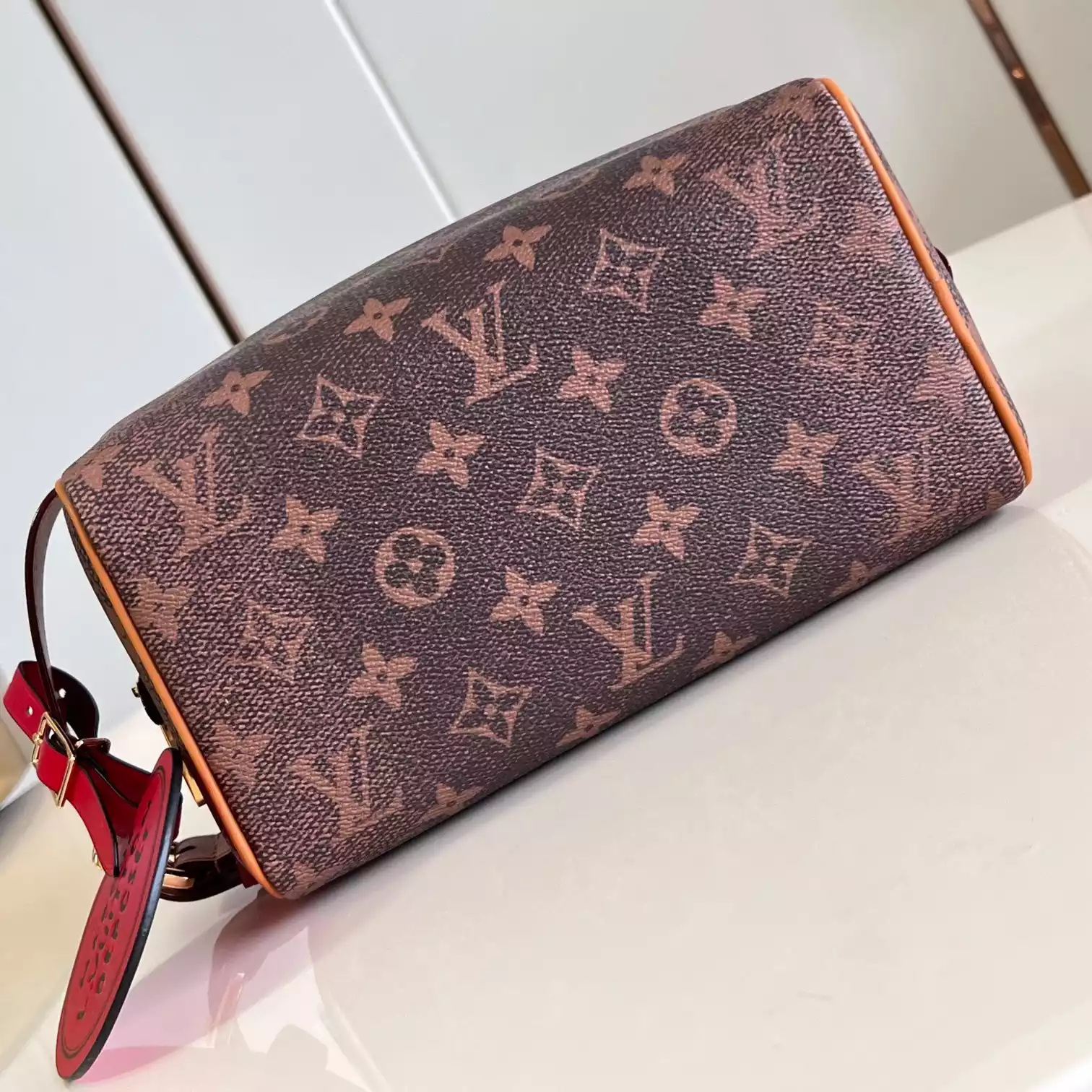 LOCKER DOPP KIT BROWN MONOGRAM DUST CANVAS M11765 – LW396