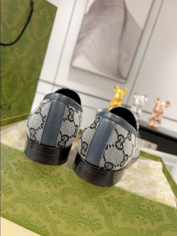 Gucci Jordaan GG Monogram White Black Loafer – GL065