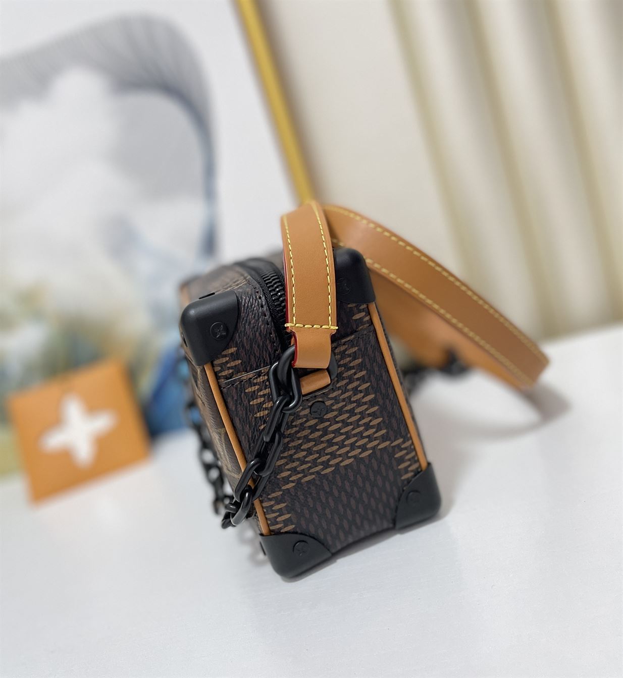LOUIS VUITTON MINI SOFT TRUNK DAMIER EBENE – LVB070